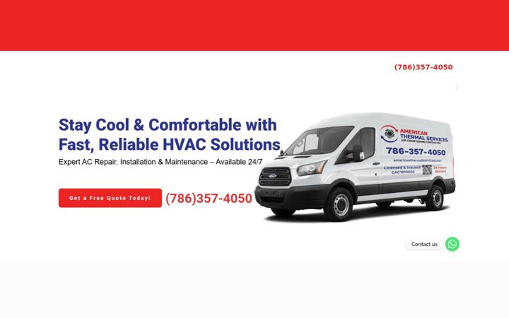 Screenshot of americanthermalservices.com