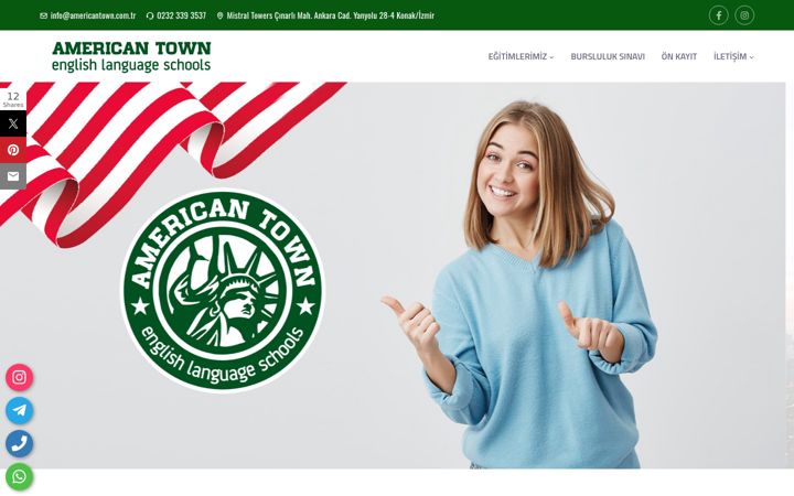 Screenshot of americantown.com.tr