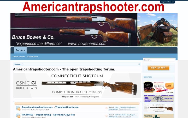 Ekrānuzņēmums no americantrapshooter.com