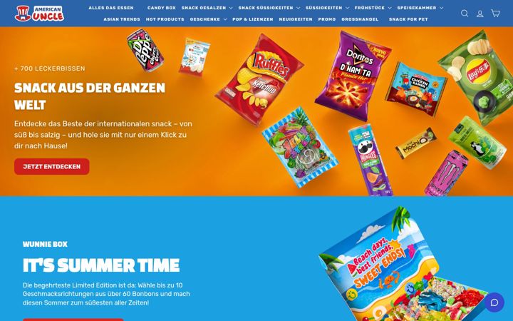 Screenshot of americanuncle.de