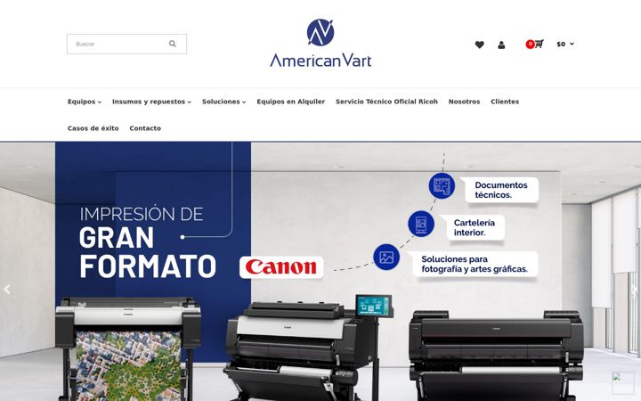 Screenshot of americanvart.com.ar