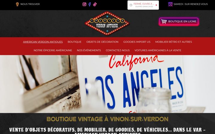 Screenshot of americanverdonantiques.fr