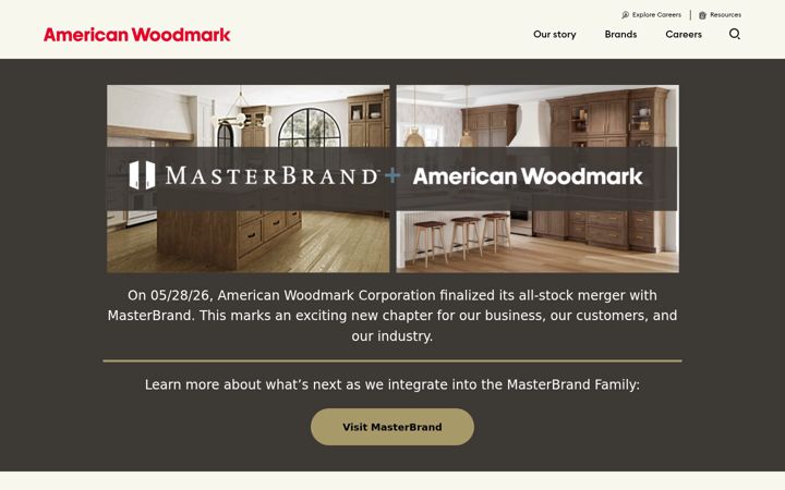 Screenshot of americanwoodmark.com