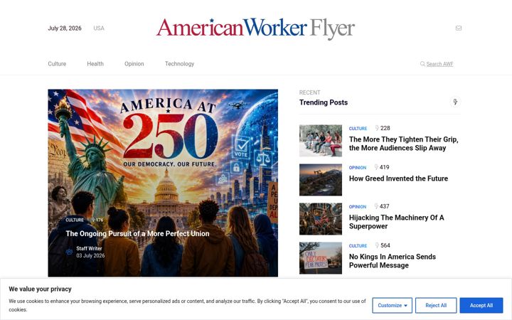 Screenshot of americanworkerflyer.com
