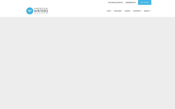 Screenshot of americanwritersmuseum.org
