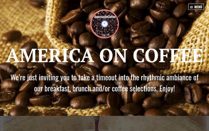 Screenshot of americaoncoffee.blog
