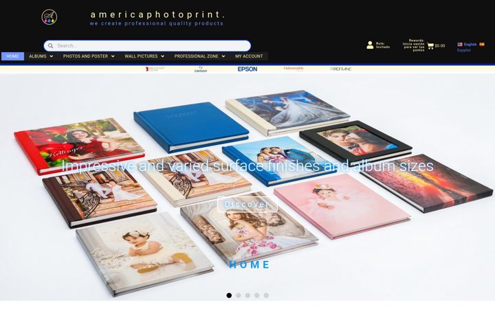 Snímek obrazovky americaphotoprint.com