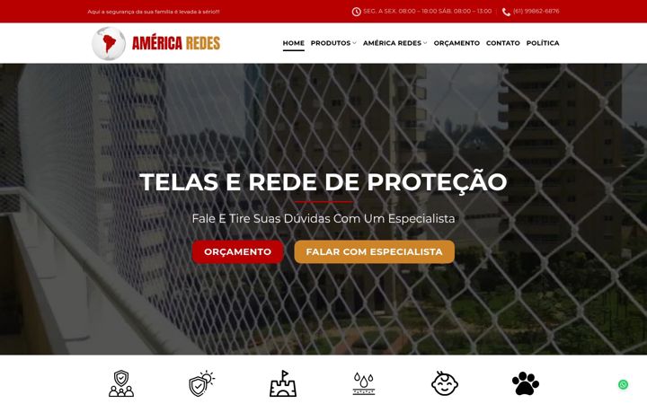 Screenshot di americaredes.com.br