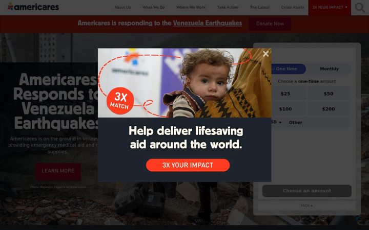 Screenshot of americares.org