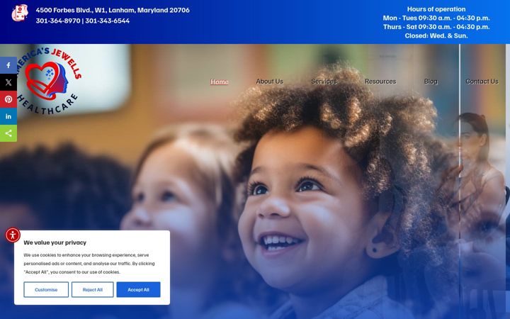 Screenshot of americasjewells.org
