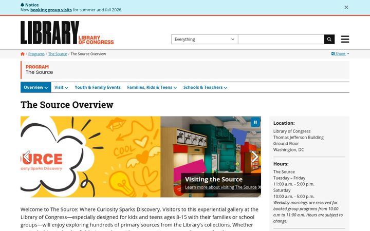 Screenshot of americaslibrary.gov