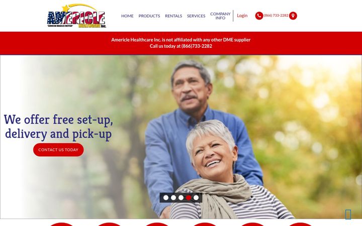 Screenshot of americlehc.com