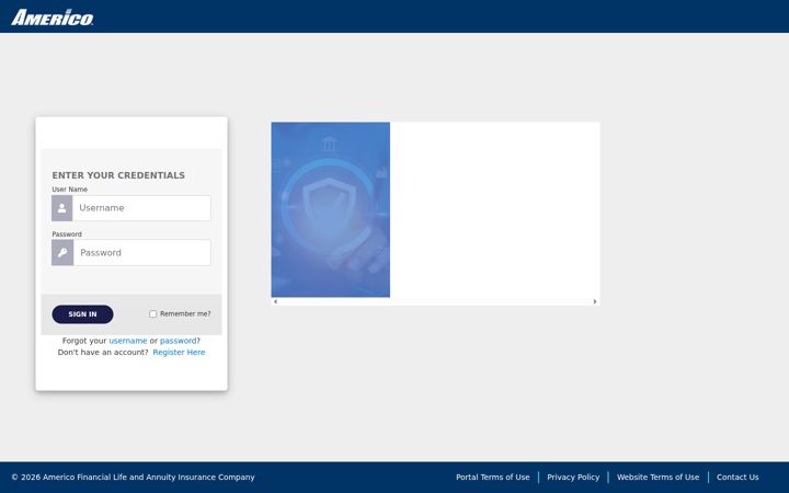 Screenshot of americoagent.com