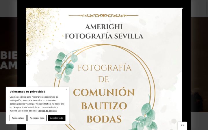Screenshot of amerighifotografia.com
