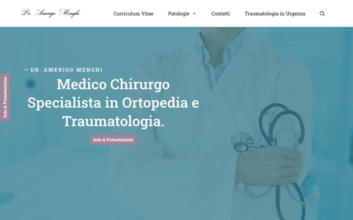 Screenshot of amerigomenghi.it
