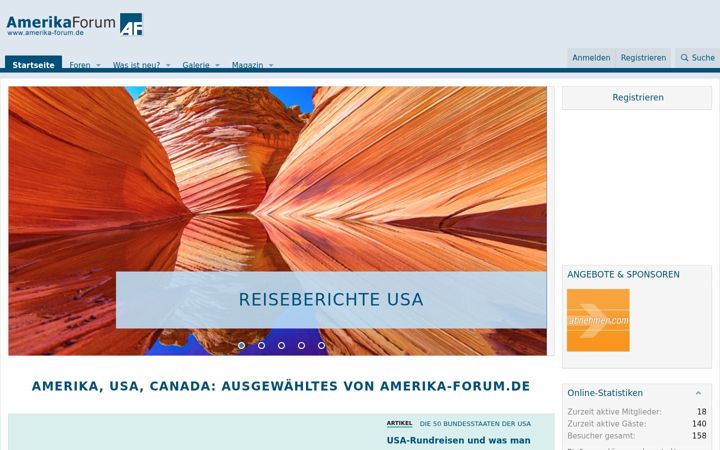 Screenshot of amerika-forum.de