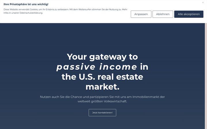 Snímek obrazovky amerika-immo.com