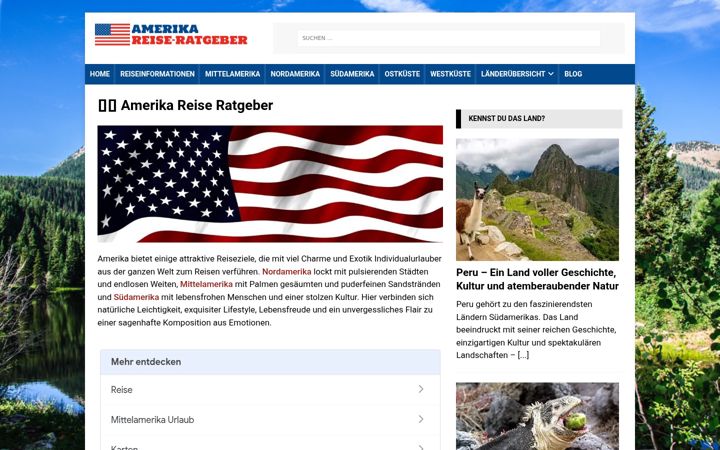 Screenshot of amerika-reiseratgeber.de