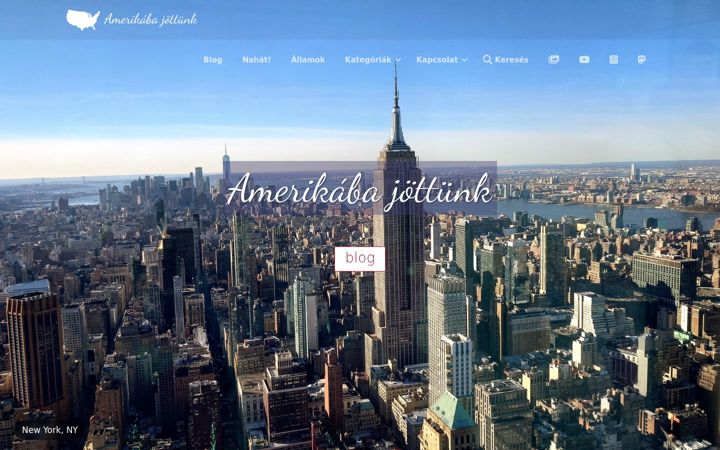Screenshot of amerikabajottunk.hu