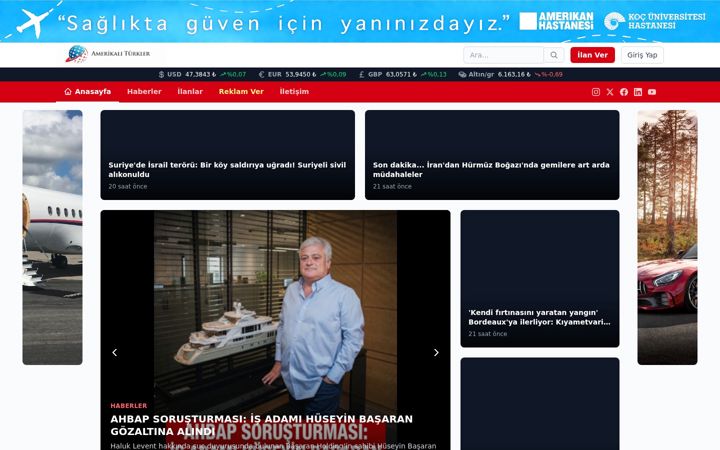 Screenshot of amerikaliturk.com