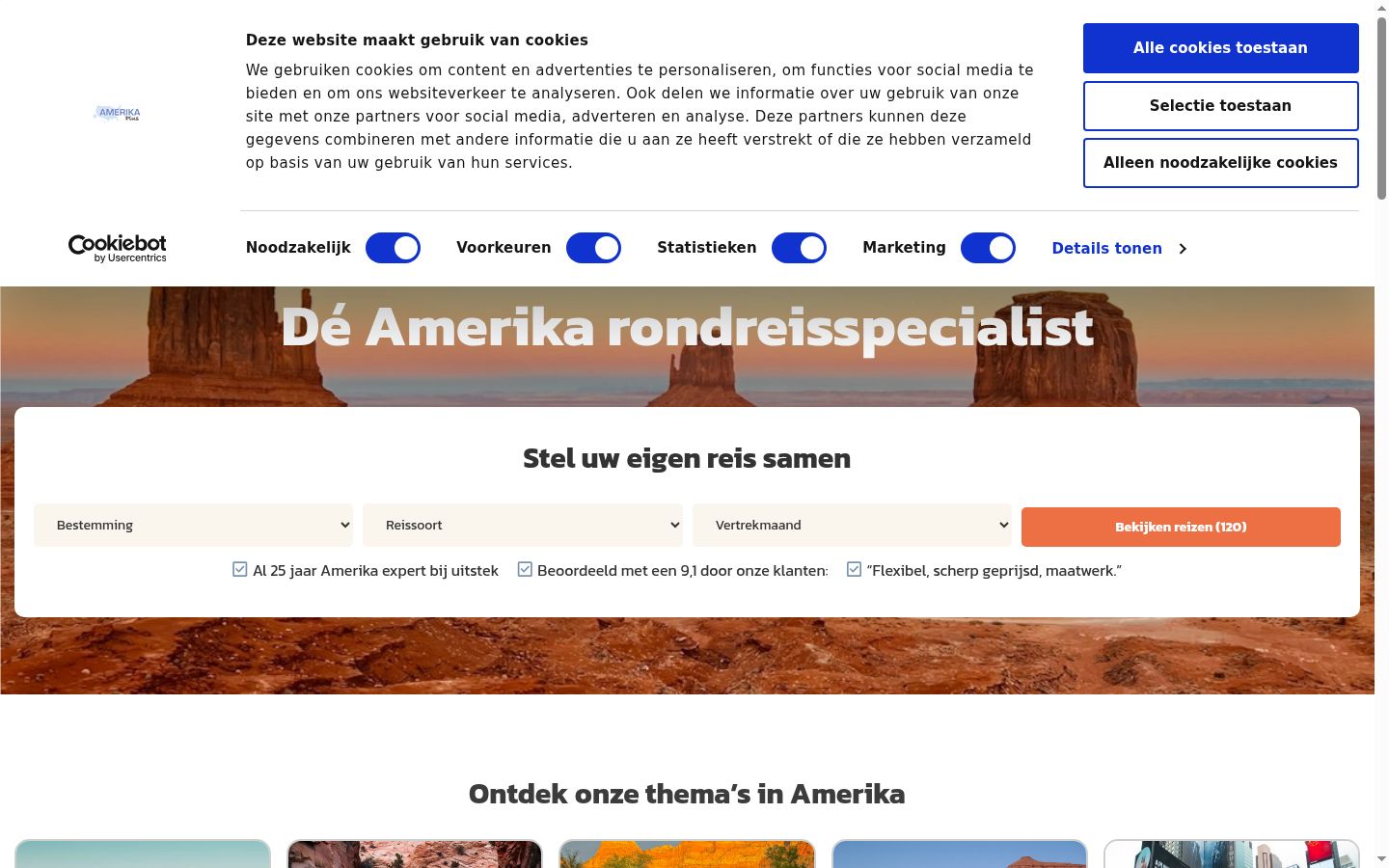 Képernyőkép a bármilyen interakció előtt megjelenő hozzájárulási bannerről