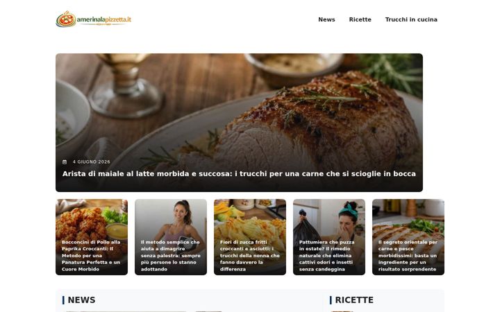 Skjermbilde av amerinalapizzetta.it