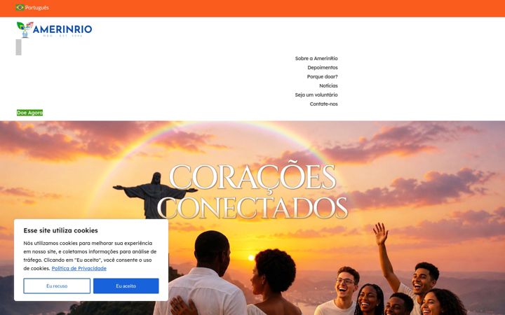 Screenshot of amerinrio.org.br