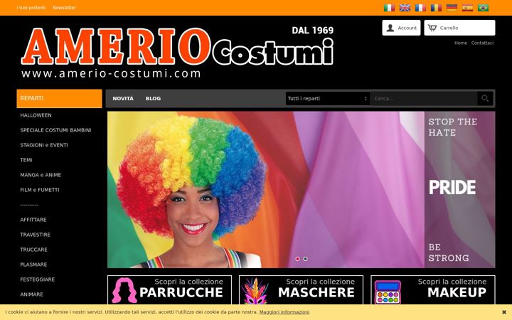 Screenshot of amerio-costumi.com