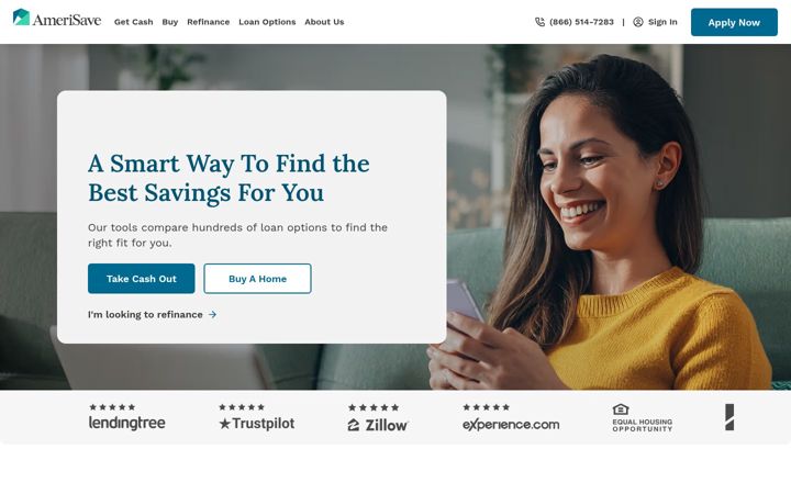 Screenshot of amerisave.com