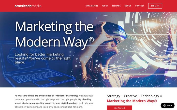 Screenshot of ameritechmedia.com