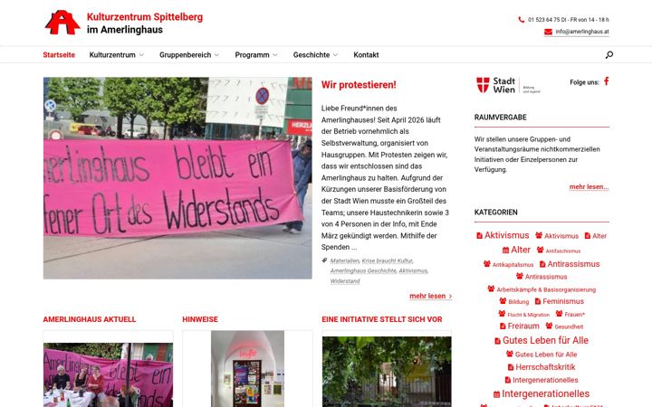 Screenshot of amerlinghaus.at