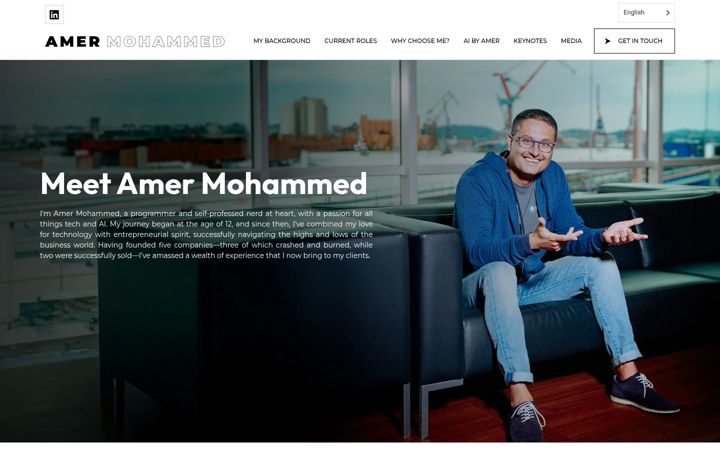 Screenshot stránky amermohammed.com