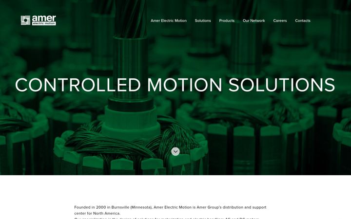 Screenshot of amermotion.com