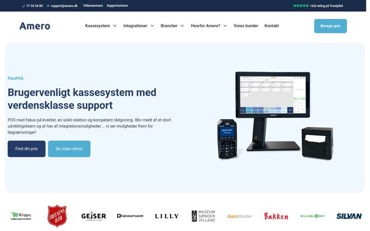 Screenshot of amero.dk