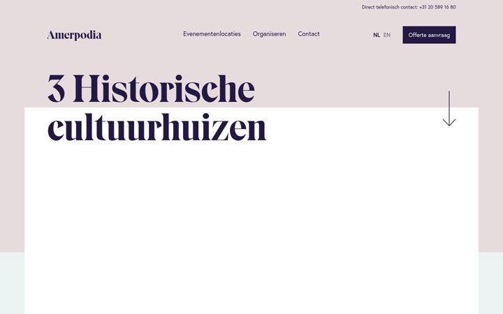 Screenshot of amerpodia.nl