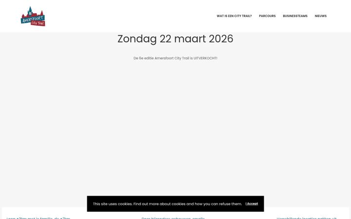 Screenshot of amersfoortcitytrail.nl