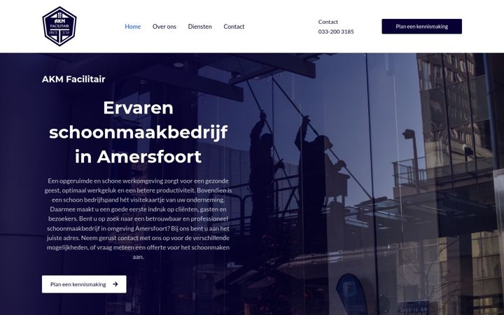 Screenshot of amersfoortschoonmaakbedrijf.nl
