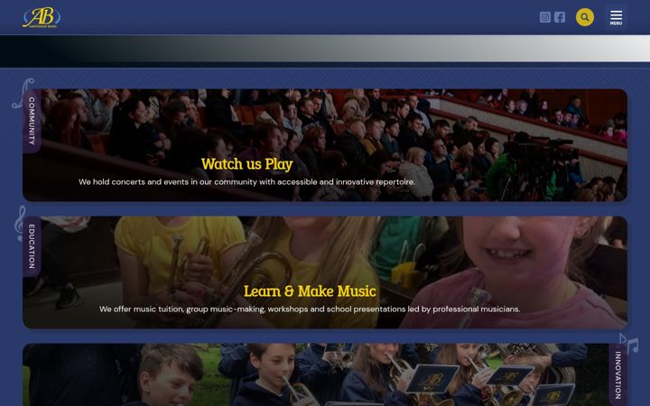 Képernyőkép: amershamband.com
