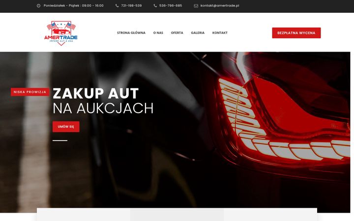 Screenshot of amertrade.pl