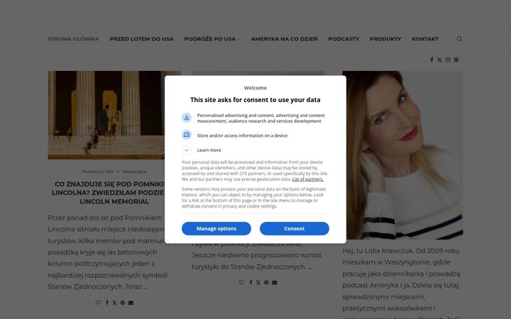 Screenshot of amerykaija.pl