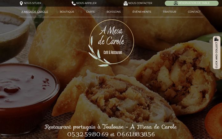 Screenshot of amesadecarole.fr