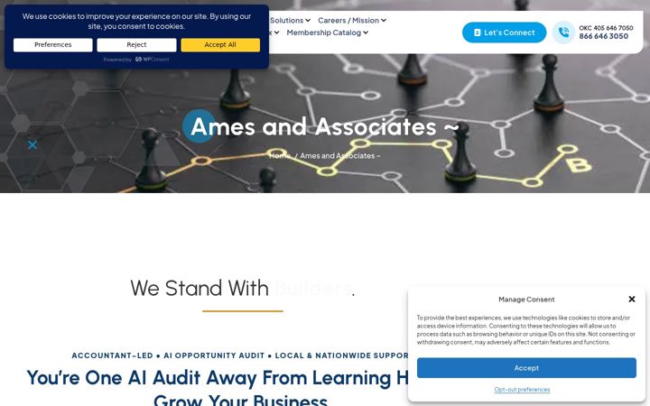 Ekraanipilt saidist amesandassociates.com