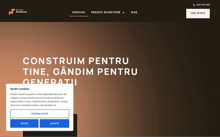 Posnetek zaslona amesaresidence.ro