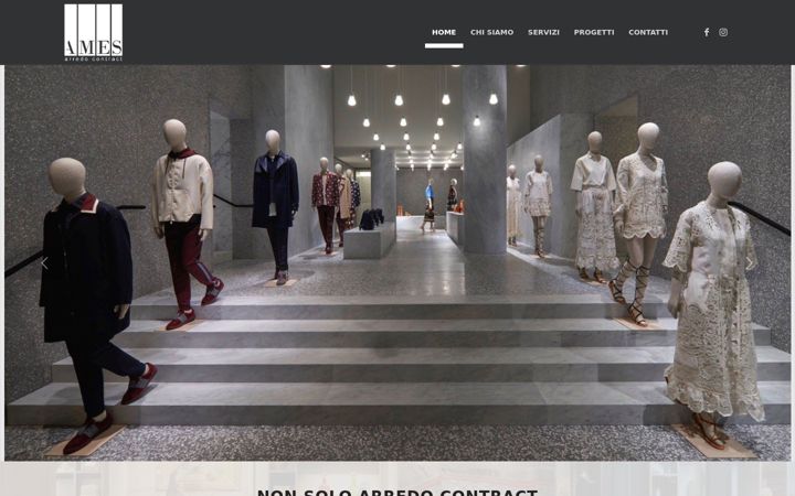 Screenshot of amescontract.it