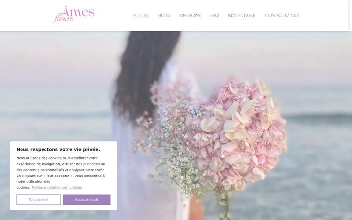 Screenshot of amesfleursbypauline.com