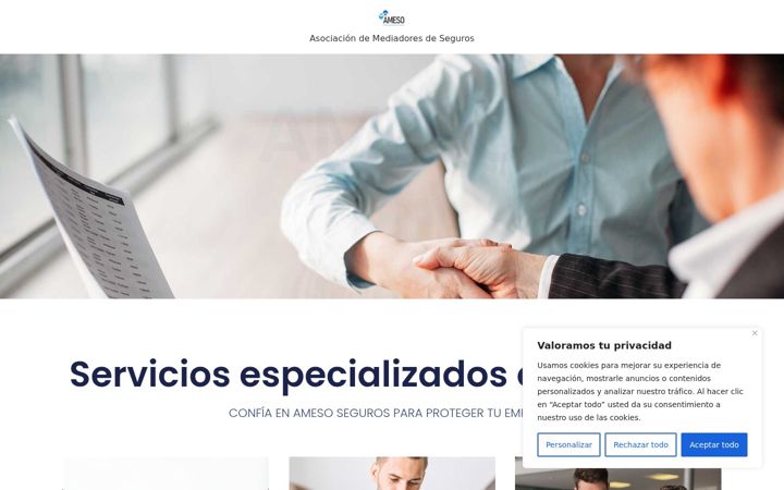 Screenshot of ameso.es