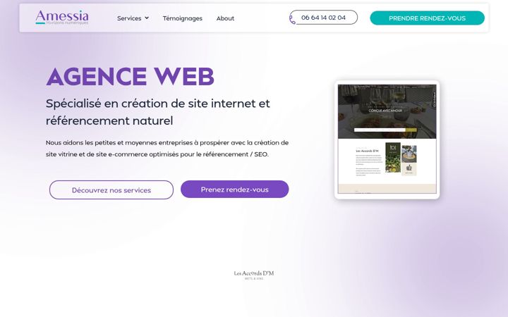 Zrzut ekranu amessia.com