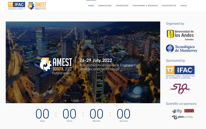 Zrzut ekranu amest2022.uniandes.edu.co