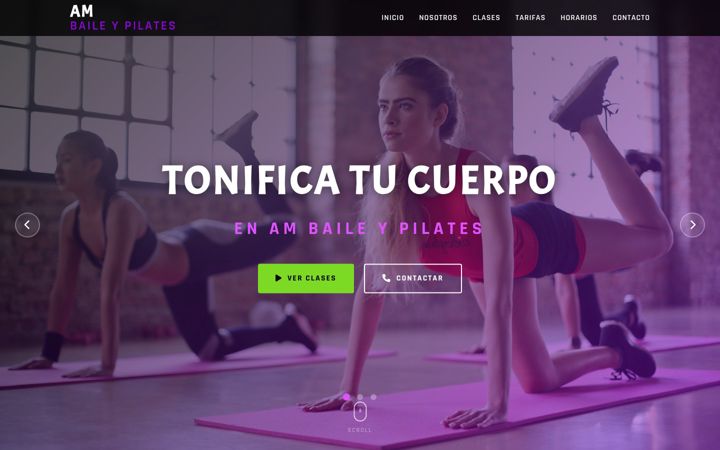 Screenshot of amestudiodanza.es