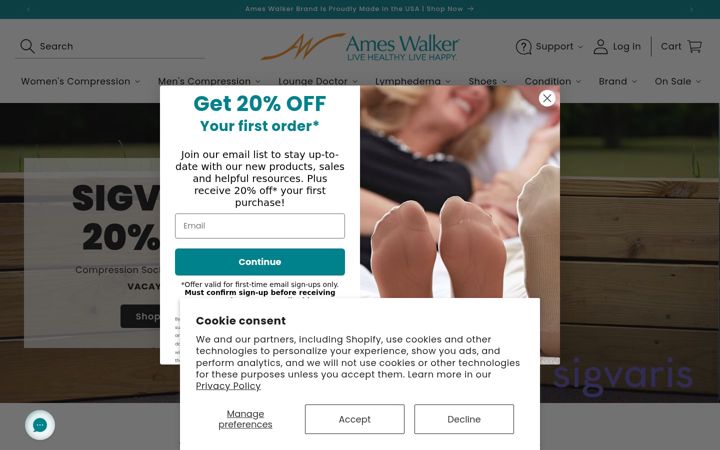 Screenshot of ameswalker.com